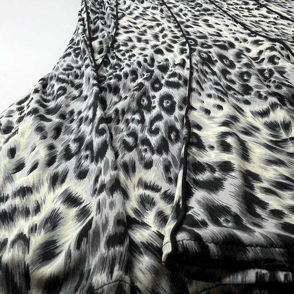Sandra Darren Leopard Print Maxi Dress Women's Size 6 Sleeveless Flowy - Picture 5 of 16